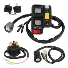 Handlebar Key Switch Starter Relay Kit for Honda Recon 250 TRX250TE 2002-2004