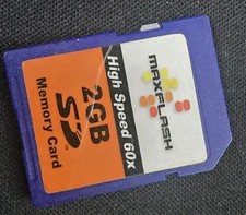 Used Maxflash Trail Cam Sd 2GB Memory Card High Speed 60x
