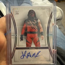 2024 Panini National Treasures WWE Kane Auto Holo Silver #/75 WWE Legends