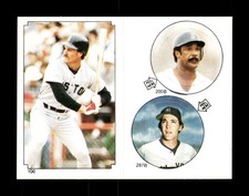 1984 Topps Stickers #100/ 200B/ 287B Wade Boggs / Jim Rice / Dave Righetti LL