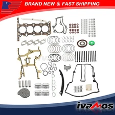 Engine Rebuild-Gasket Piston Bearing Timing Chain Set For 13 14-16 Buick Encore