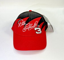 Vintage 1990s Dale Earnhardt Red Sharktooth Hat Chase Cap Nascar New