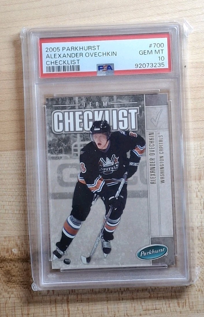 PSA 10 GEM MINT - 2005-06 Parkhurst ROOKIE RC CHECKLIST Card # 700 ALEX OVECHKIN