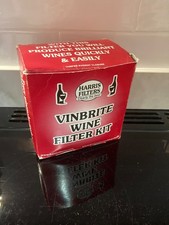 Harris Vinbrite Filter Kit. Home brew / Wine making. Boxed. All parts included