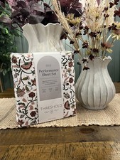 Twin/Twin XL 400 Thread Count Performance Sheet Set Warm Floral - Threshold NEW
