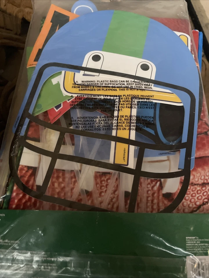 ФУТБОЛЬНАЯ фотокабина реквизит набор вечеринка игра день украшения фон декорации сеттер - Изображение 3 из 4