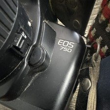 Canon EOS 750 Black 35mm SLR Film Camera w/ 28-80mm Zoom Lens Strap