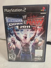 WWF WWE Smack Down vs Raw 2011 Complete in case w/ Manual PlayStation 2 PS2