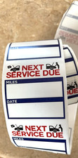 300 Pcs Oil Change Stickers 2  x 2  Removable Vinyl Labels for Windshield,1 Roll
