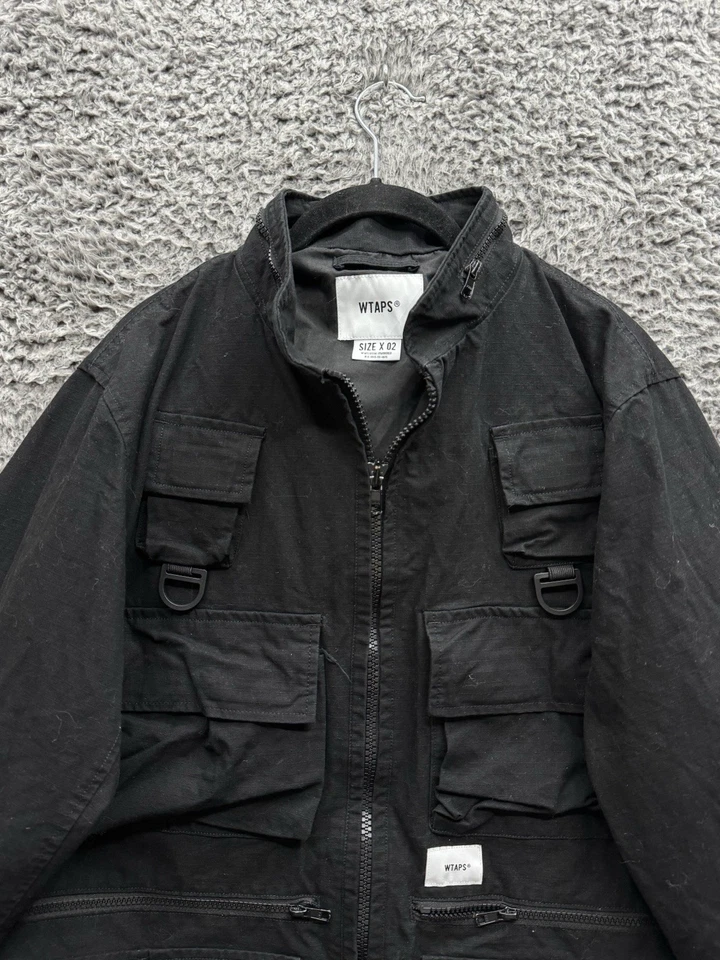 Chaqueta utilitaria militar recortada modular Wtaps SS19 en negro talla 02 Foto 4 de 4