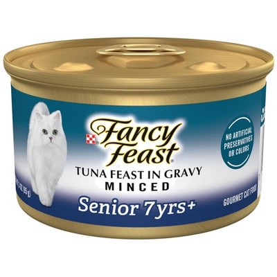 Crafted for Companions - Purina Senior Tuna Wet Cat Food in Gravy, 24 Cans