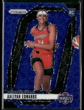 2024 Panini Prizm WNBA Blue Velocity Prizm AALIYAH EDWARDS (RC) Rookie #142