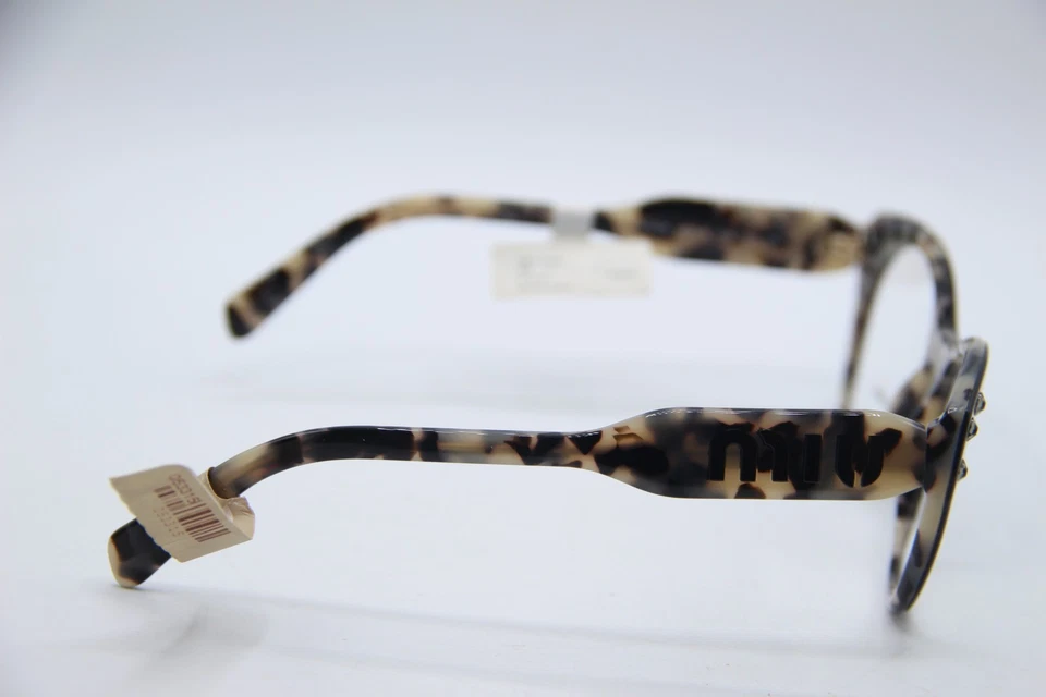 全新 MIU MIU VMU 02R ROK-1O1 黑色 HAVANA 正品框架 眼镜 52-18 — 第 4/4 张图片