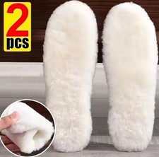 Sheepskin Insoles Natural Real Fur Wool Cashmere Snow Boots Shoe Pad Men Women C