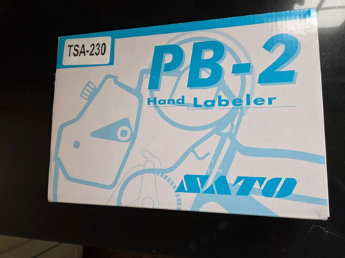 SATO PB-2 HAND LABELER TSA-230 MODEL WA2011529 