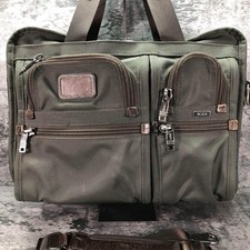 Tumi Vhtf Color Expandable 2Way Business Bag Dark Khaki Limited Edition Popular