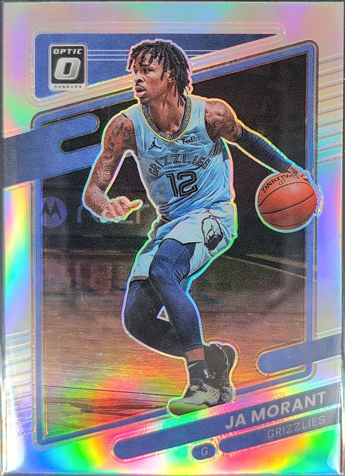 Ja Morant 2021-22 Donruss Optic #144 Holo Memphis Grizzlies