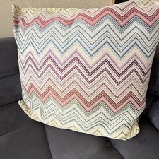 Multicolor Chevron Square Pillow Sham Cover, 25 x 25 in, Non-Standard Size