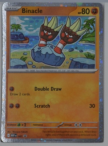 Binacle 087 Mega Evolution Promo Holo Pokemon TCG