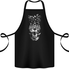 Tablier En Coton 100% Bio Avec Un Crâne D'Ananas Pour Le Surf