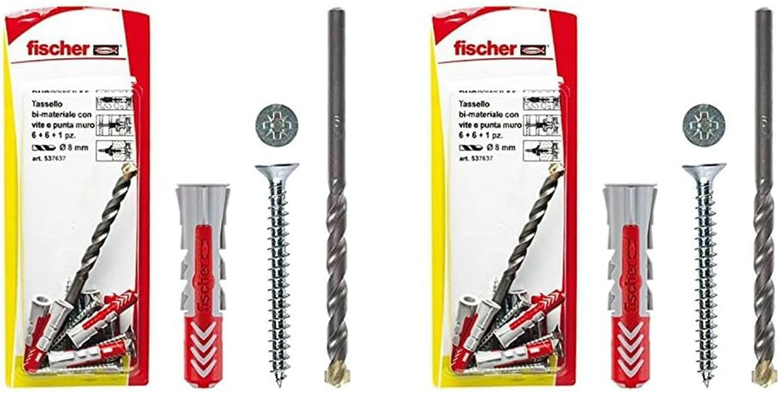 Set Tasselli Fischer DuoPower 10x50 per Carichi Pesanti - Kit Completo