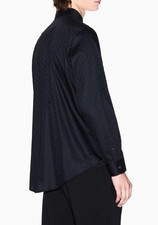 Camicia Armani Exchange A|X Uomo Nera - Slim Fit - Logo All-Over