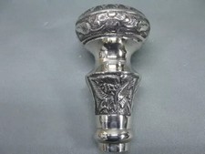 Vintage Brass Solid Silver Knob Brass handle for walking stick walking Cane Gift