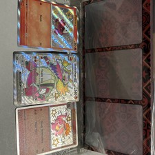 Pokemon TCG Skeledirge EX SVP079 080 081 Paldean Fates Promo Set & Card Holder
