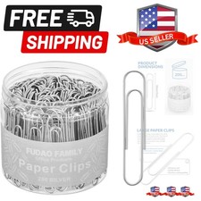 Jumbo Paper Clips, 2 Inch Paper Clip, 200 pcs Large Paperclips