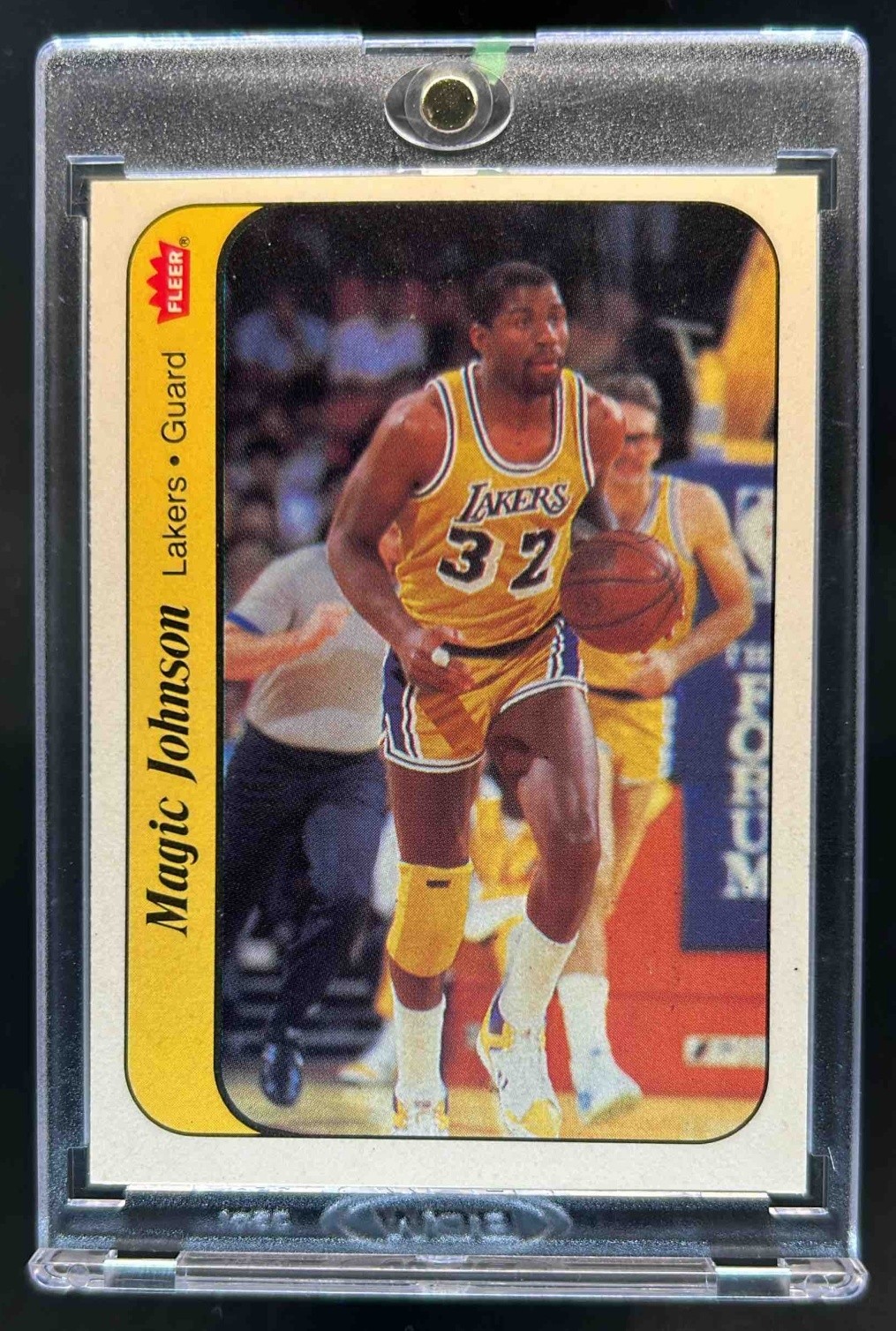 1986-87 Fleer Magic Johnson Stickers #7 Lakers