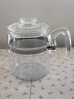 Vtg Pyrex Glass Flameware Percolator 9 Cup Coffee Pot and Lid 7759B Replacement