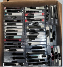 lot of 115 used - PRE RECORDED cassettes MAXELL UR90. SOLD AS BLANKS