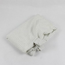 Eddie Bauer Plush Car Seat Cover Gray White Baby Blanket