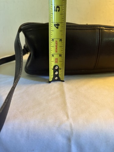 Vintage Coach Black Leather City Bag Crossbody Flap Turn Lock  USA by Coach, $143.67 - Photo 23