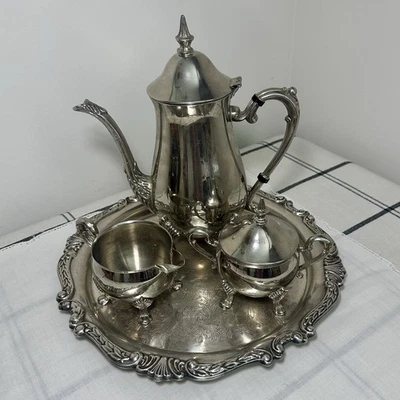 【Sheridan】ティーポット 【シルバープレート】 Sheridan Silver In Antique Us Silver-Plated Teapots, Coffee Pots