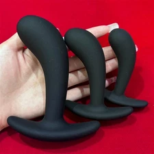 S/M/L Silicone Anal Butt Plug Prostate Massager Sex Toys For Women Men Couple US