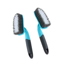 2-Pack Scrub Brush for Cleaning with Long Handle, Medium Firm Brush Bathroom ...