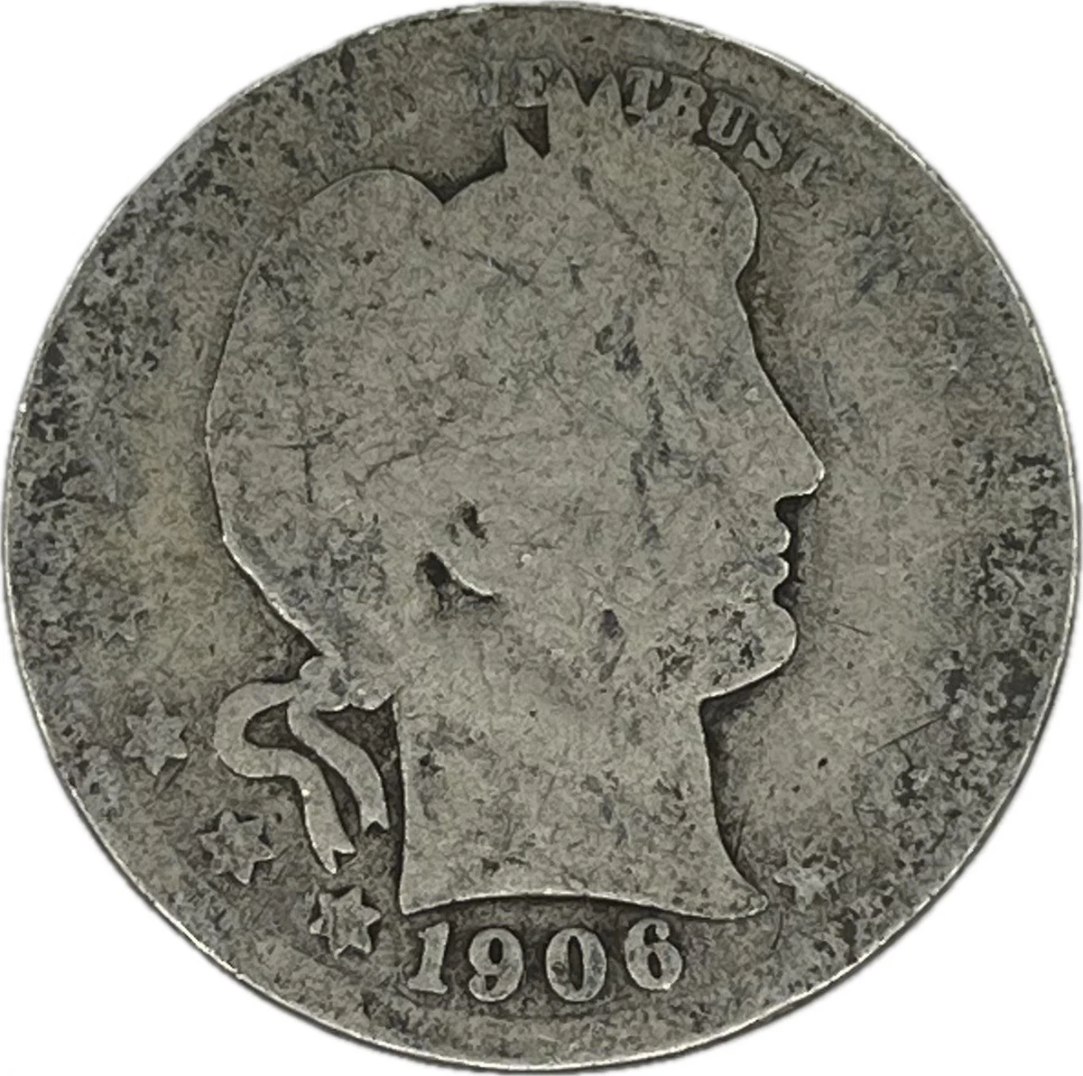 【F】バーバーハーフダラー　1906年×4枚 1906 Year Barber Quarters (1892-1916) for sale | eBay