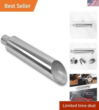 Polished T304 Diesel Exhaust Stack Tip - 5 Id Inlet 36 Length Durable Design