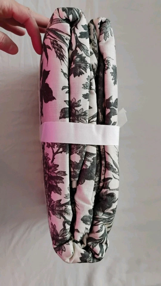 Pottery Barn Sorrel Toile Duvet Cover Charcoal King/C King Cottagecore NEW  - Image 4 of 4