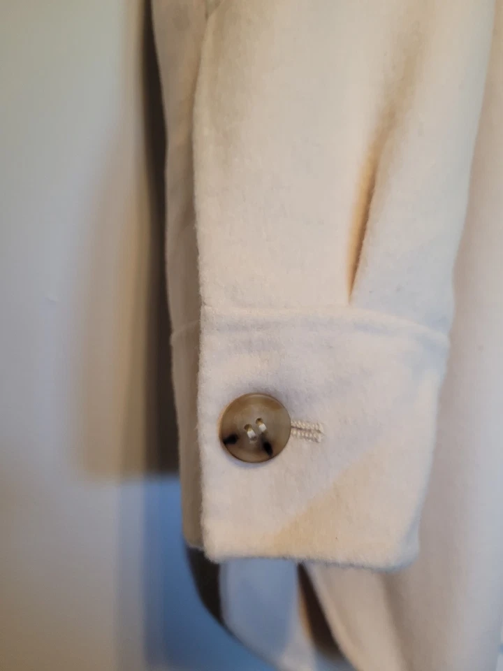 Gant Handstiched Shirt Jacket Size M Medium Cream Wool New Tags Rrp £275 - Image 4 of 4