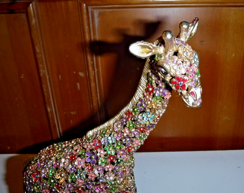 RARE! Jay Strongwater Giraffe Mille Fiori Goodwin, 9-5/8" Tall, MINT! - Picture 3 of 8