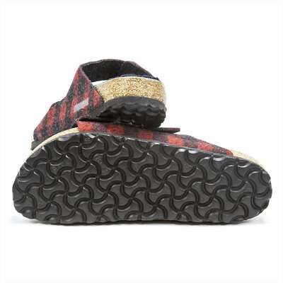 NEW BIRKENSTOCK men\'s arizona rivet wool felt sandals in plaid red Birkenstock Men Sandals Flip Flops Arizona Rivet Wool Felt  main image 4