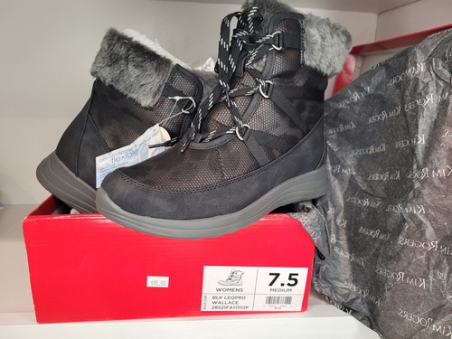 NWT Kim Rogers Women’s Boots, Wallace, Size 7.5 Black Leopard!