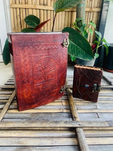 600 Page Tree of Life Leather Handmade Journal Notebook Gift 1 Journal Pack Of 2 - Picture 5 of 6
