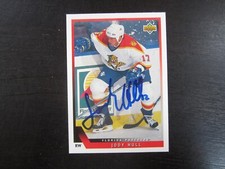 1993-94 Upper Deck # 510 Jody Hull Autograph Signed Auto Card (M2) Panthers