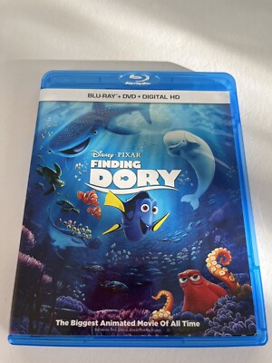 Disney-Pixar Finding Dory (Blu-ray, 2016) Complete Pack