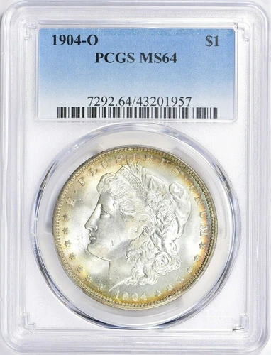 1904-O Silver Morgan PCGS MS64 Toned   #7292.64/43201957   7-2
