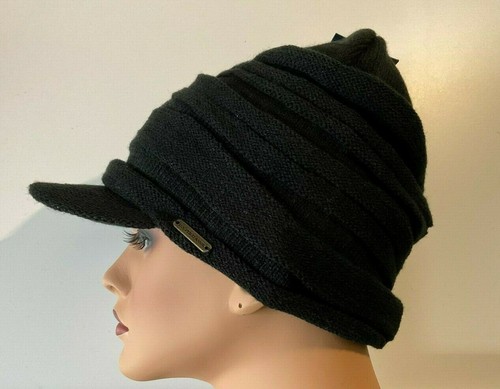 U.S. Polo Assn. Black Beanie Cap OS NWT 