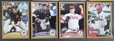 2010 2011 TOPPS MLB SP BASE GOLD 4 CARD LOT OVERBAY HARRIS SAUNDERS MORALES MINT